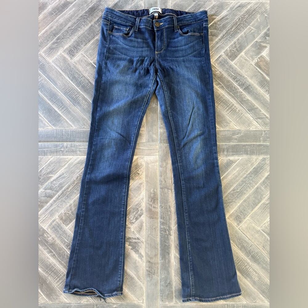 PAIGE Dark Blue Manhattan Bootcut Jeans | Size 29